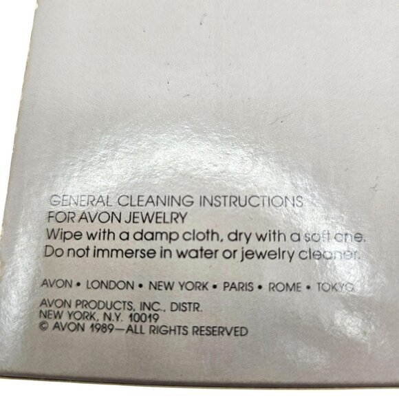 Victorian Heart Necklace 19" Faux Pearl Pink Heart Pendant Vintage 1987 Avon - Picture 10 of 10